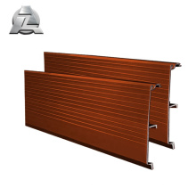 profilé d&#39;extrusion de terrasse de caravane en aluminium bronze personnalisé